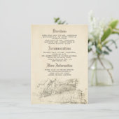 Oude Verhaal Boek Trouwdetails - Informatie Informatiekaartje (Staand voorkant)