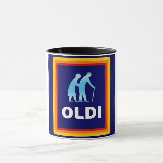Oude Verjaardag koffiemok Mok (Midden)