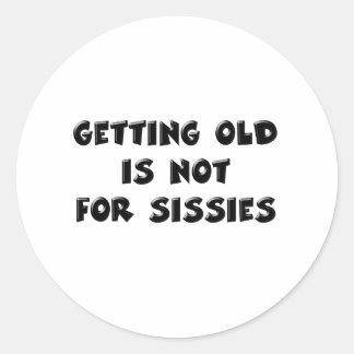 Oude verjaardag ronde sticker