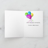 oude verjaardagstaart met kaars kaart (Binnen)