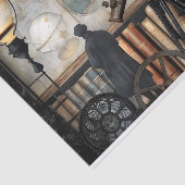 Oude Verkenner Studie Decoupage Tissuepapier (Detail)