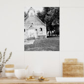 Oude verlaten architectuur Indiana kerk Foto Poster (Keuken)