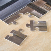 Oude, verlaten boerderij legpuzzel (Zijkant)