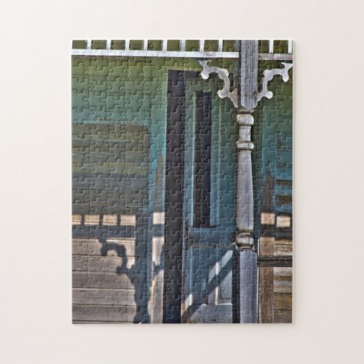 Oude, verlaten boerderij legpuzzel (Verticaal)
