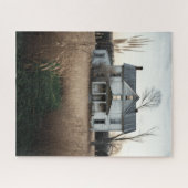 Oude Verlaten Farmhouse Jigzaag Puzzle Legpuzzel (Horizontaal)