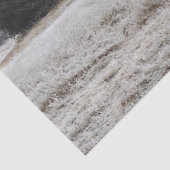 Oude verlaten Homestead in de dood van de winter Tissuepapier (Detail)