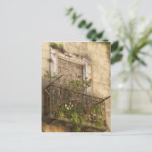 Oude verlaten huis briefkaart (Staand voorkant)