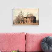 Oude verlaten huis canvas afdruk (Insitu (Woonkamer))