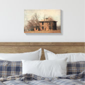 Oude verlaten huis canvas afdruk (Insitu (Slaapkamer))