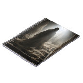 Oude verlaten huis enge geesten op de trap notitieboek (Linkerzijde)