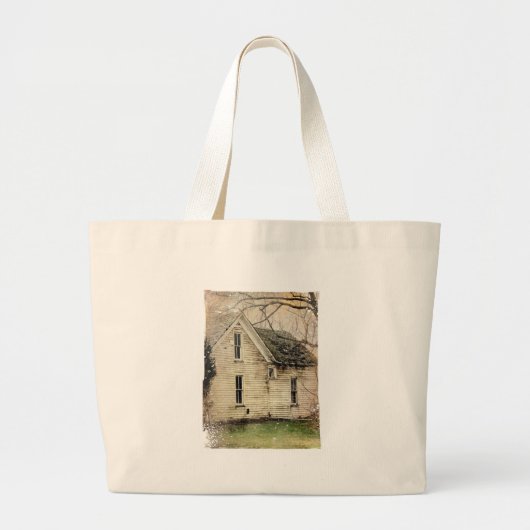 Oude verlaten huis grote tote bag (Voorkant)