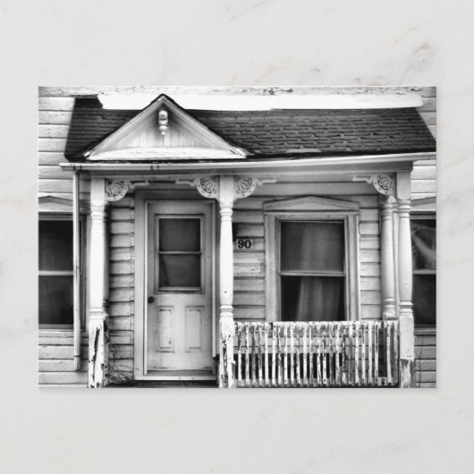 Oude verlaten huis nummer 90 BW Briefkaart (Voorkant)