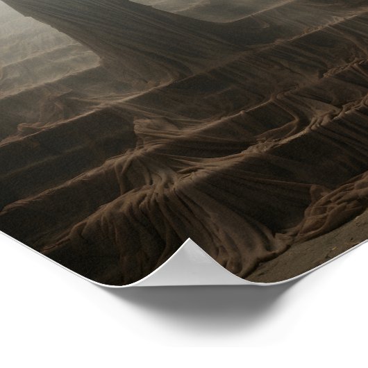 Oude verlaten huis spook op de trap poster (Hoek)