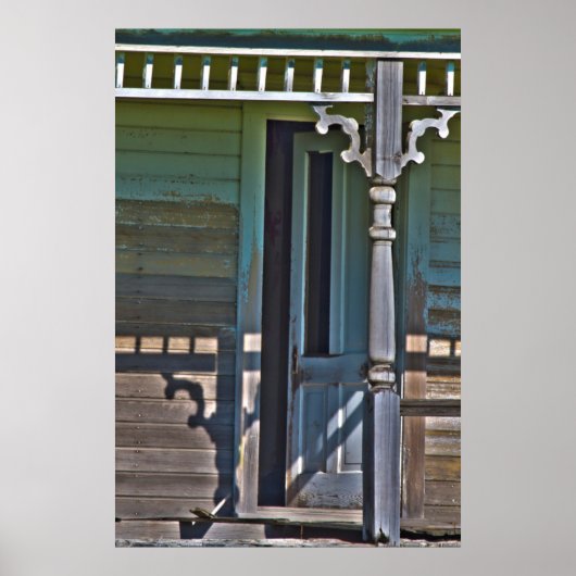 Oude, verlaten huisje poster (Voorkant)