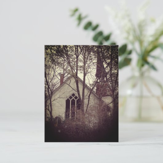 Oude Verlaten Kerk Briefkaart (Staand voorkant)