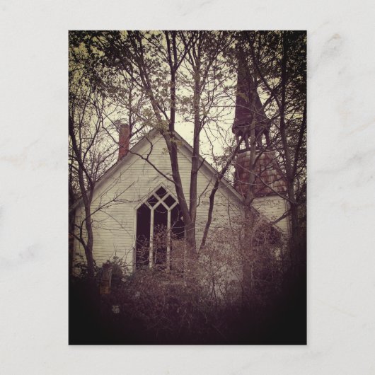 Oude Verlaten Kerk Briefkaart (Voorkant)