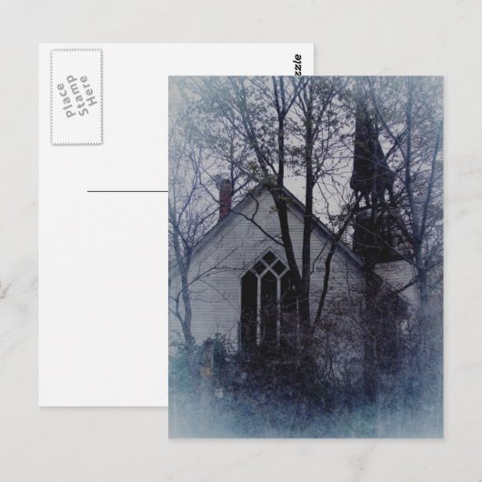 Oude Verlaten Kerk Briefkaart (Voorkant / Achterkant)