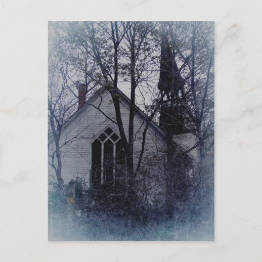 Oude Verlaten Kerk Briefkaart (Voorkant)