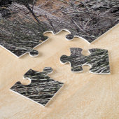 Oude verlaten schoolbus legpuzzel (Zijkant)