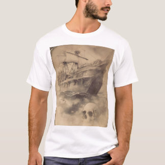 Oude verloren piratenschip uit vroeger tijden t-shirt