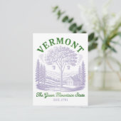 Oude Vermont Maple Sugar Shack Briefkaart (Staand voorkant)