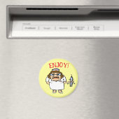 Oude Verpleegster Bend Over Magneet (Insitu (Vaatwasser))