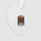 Oude verpleegster heks Halloween ontwerp_1 Ornament (voorkant)