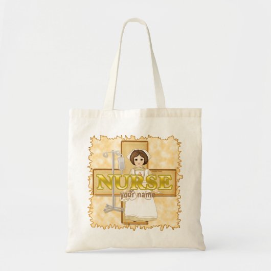 Oude verpleegster tote bag (Voorkant)