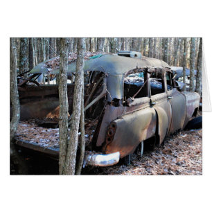 Oude  Verplette auto