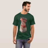 Oude Verpletterde Blikje Bier T-shirt (Voorkant volledig)