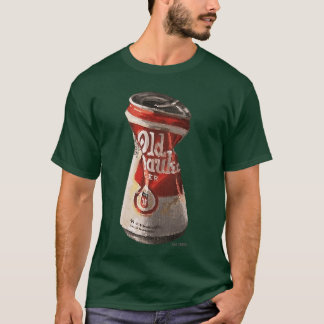 Oude Verpletterde Blikje Bier T-shirt