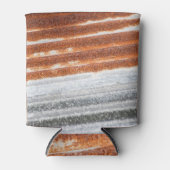 Oude Verroeste Zink Oppervlakte Textuur Blikjeskoeler (Voorkant)