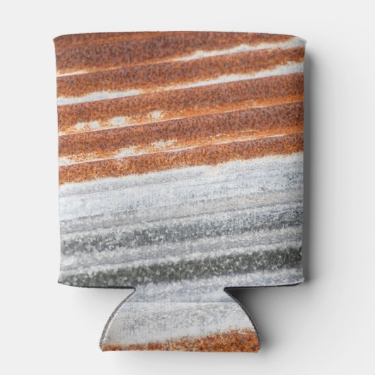 Oude Verroeste Zink Oppervlakte Textuur Blikjeskoeler (Achterkant)