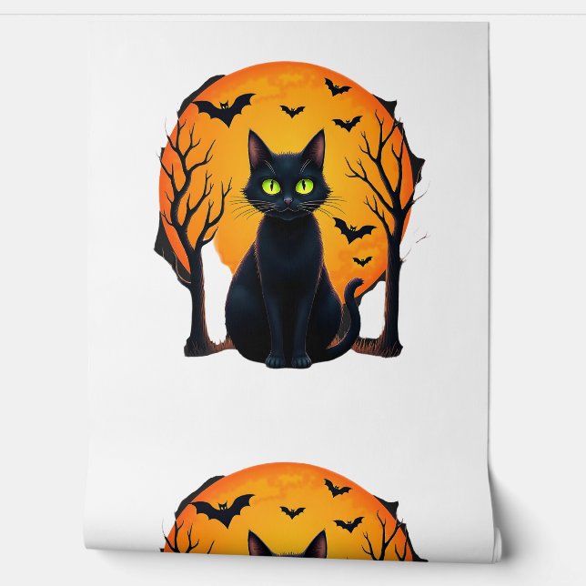 Oude Verschrikkelijke Kerstkat Kostuum Retro Kat M Behang (Afrollen)