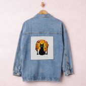 Oude Verschrikkelijke Kerstkat Kostuum Retro Kat M Denim Jacket (Hangar)
