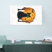 Oude Verschrikkelijke Kerstkat Kostuum Retro Kat M Spandoek (Beurs)