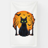 Oude Verschrikkelijke Kerstkat Kostuum Retro Kat M Spandoek (Verticaal)