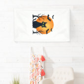 Oude Verschrikkelijke Kerstkat Kostuum Retro Kat M Spandoek (Insitu)