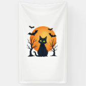 Oude Verschrikkelijke Kerstkat Kostuum Retro Kat M Spandoek (Verticaal)