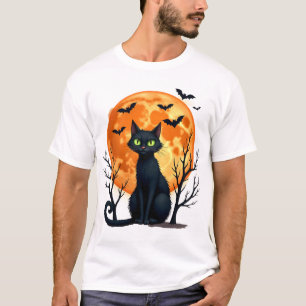 Oude Verschrikkelijke Kerstkat Kostuum Retro Kat M T-shirt