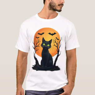 Oude Verschrikkelijke Kerstkat Kostuum Retro Kat M T-shirt