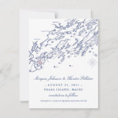 OUDE VERSIE Peaks Island Save the Date (Voorkant)