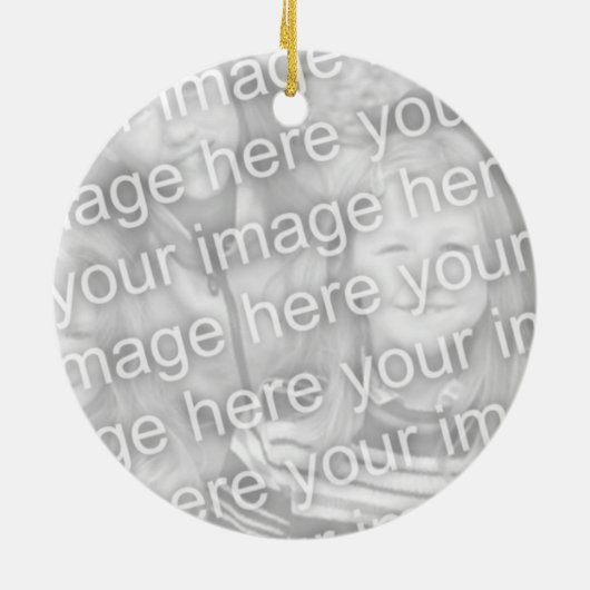 Oude versiewaarschuwing voor buzzard voeg afbeeldi keramisch ornament (Achterkant)