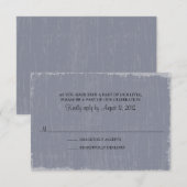 Oude versleten grijze RSVP (Voorkant / Achterkant)