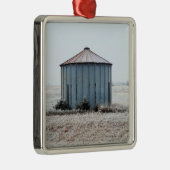 Oude verwekte graankin tijdens de wintertijd metalen ornament (Rechts)