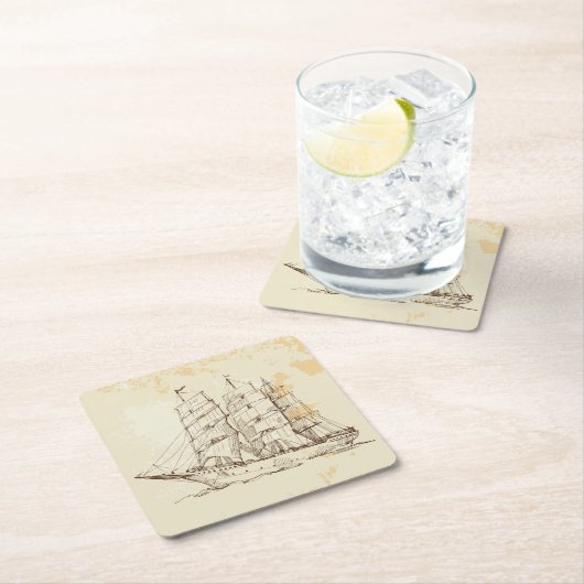 Oude verzendketting kartonnen onderzetters (Insitu)