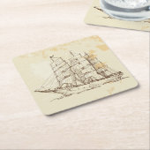 Oude verzendketting kartonnen onderzetters (Schuin)