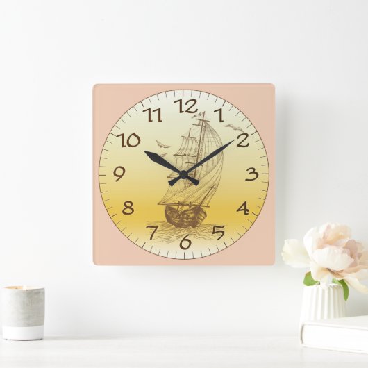 Oude verzendservice vierkante klok (Huis)