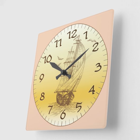 Oude verzendservice vierkante klok (Hoek)