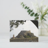 Oude vesting op Korfoe Briefkaart (Staand voorkant)